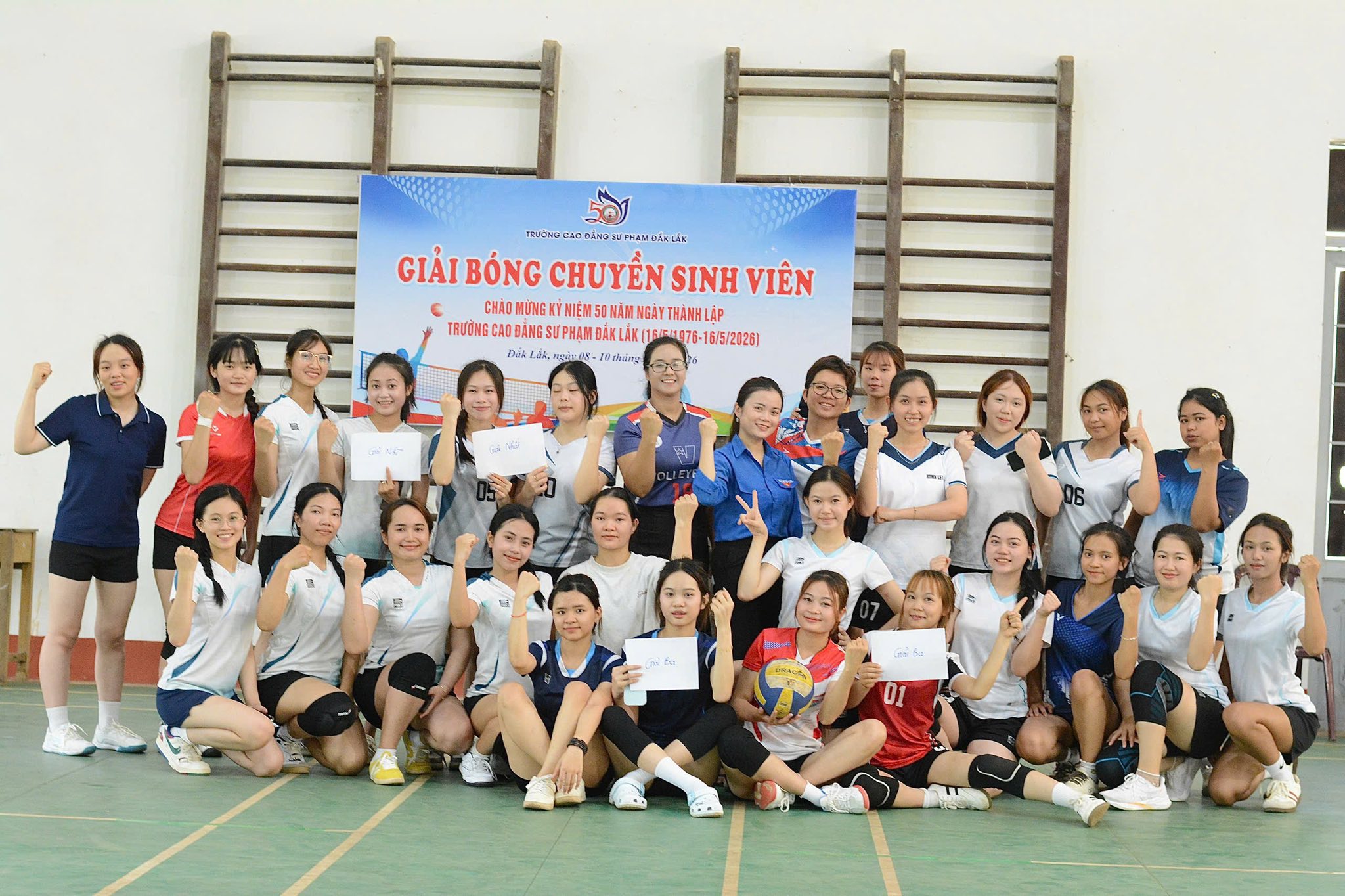 Giải bóng chuyền sinh viên chào mừng kỷ niệm 50 năm Ngày thành lập  Trường Cao đẳng Sư phạm Đắk Lắk (16/5/1976 – 16/5/2026)